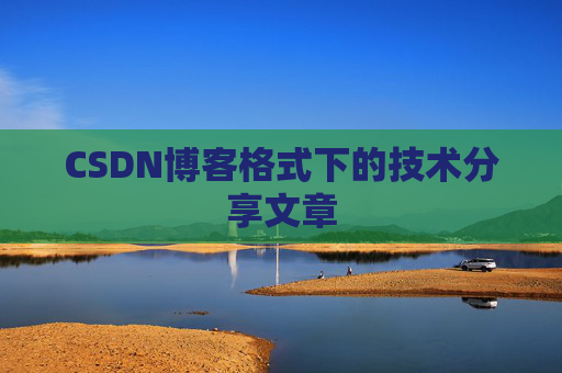 CSDN博客格式下的技术分享文章